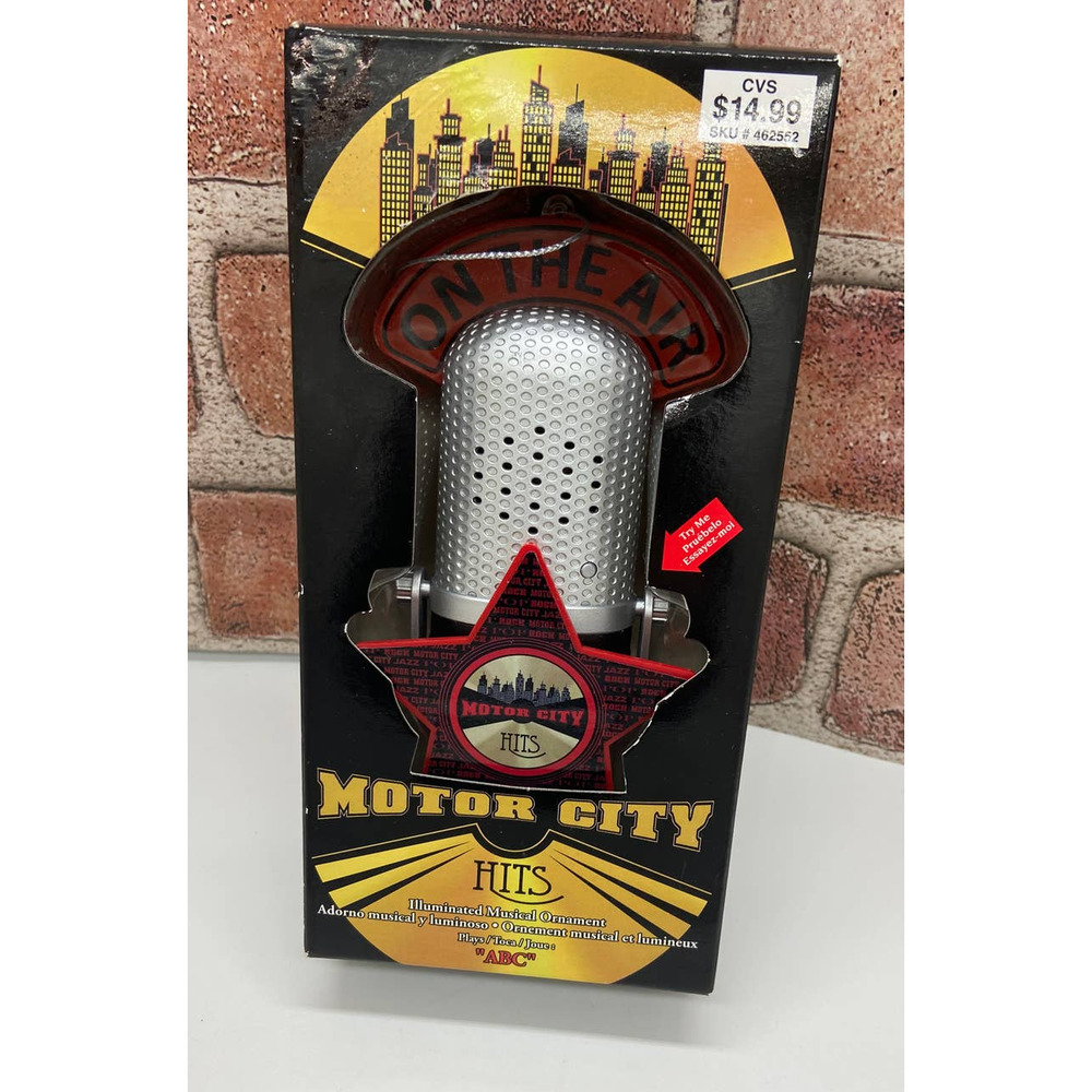 Brand New‎ Motor City Hits Musical Ornament - Plays Song ABC